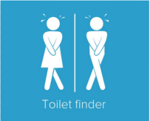 Entrer en contact avec Toilet Finder App
